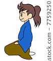 Samurai sitting right Samurai sitting right 7759250