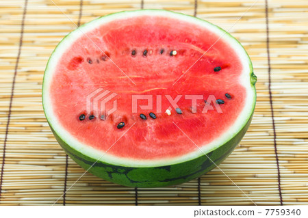 西瓜切成兩半 7759340