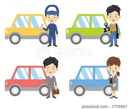 Automobile and businessman 7759997