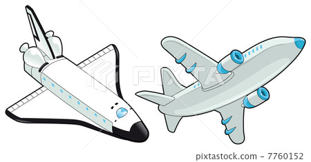 Airplane and shuttle. 7760152