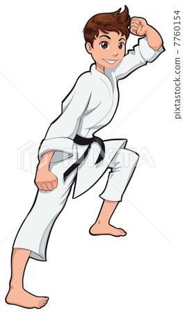 Young boy, Karate Player. 7760154