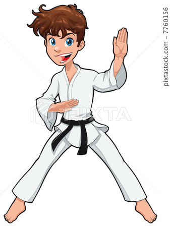 Young boy, Karate Player. 7760156