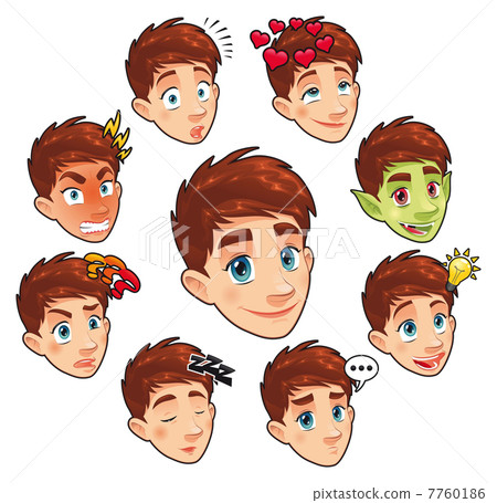 Various expressions of boy. Various expressions of boy. 7760186