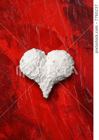 White heart on red background White heart on red background 7760237