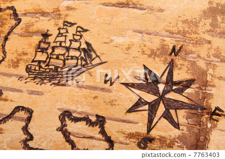 Chart with ships on the order of antiquities Chart with ships on the order of antiquities 7763403