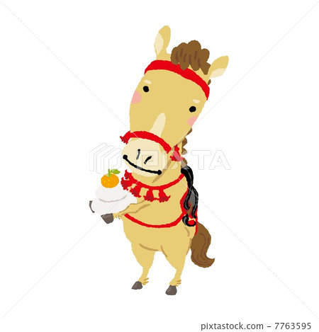 Horse and rice cake 7763595