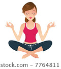 Beautiful woman doing Yoga Meditation Beautiful woman doing Yoga Meditation 7764811