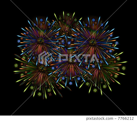 vector fireworks night color 7766212