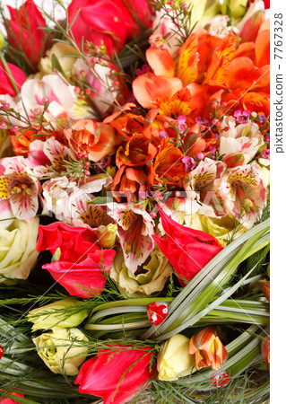 beautiful flowers in the basket 7767328