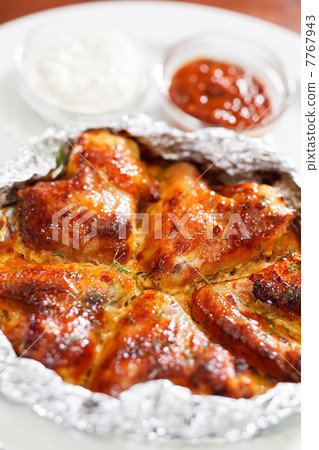Chicken wings with sauce Chicken wings with sauce 7767943