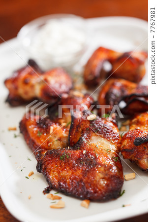 Chicken wings with sauce Chicken wings with sauce 7767981