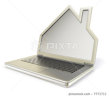 computer house - Stock Illustration [7771711] - PIXTA