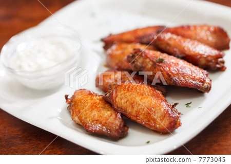 Chicken wings with sauce Chicken wings with sauce 7773045