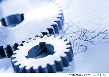 Steel cogwheels in connection on drawing Steel cogwheels in connection on drawing 7773181