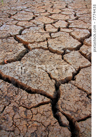 Land with dry and cracked Land with dry and cracked 7774438