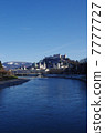 From the river side of Salzburg early spring 7777727