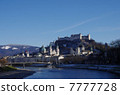From the river side of Salzburg early spring 7777728