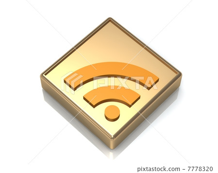 New RSS gold symbol - Stock Illustration [7778320] - PIXTA