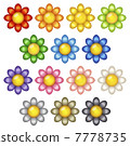 Flower icon button 7778735