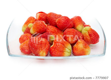 Strawberry in a glass dish 7779907