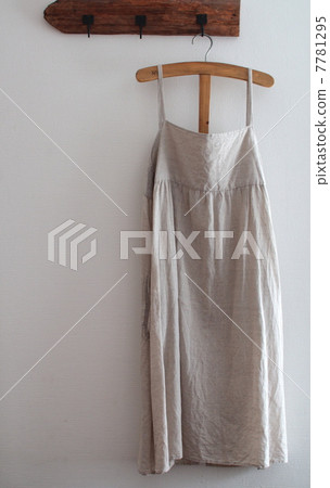A linen dress on an antique hanger A linen dress on an antique hanger 7781295