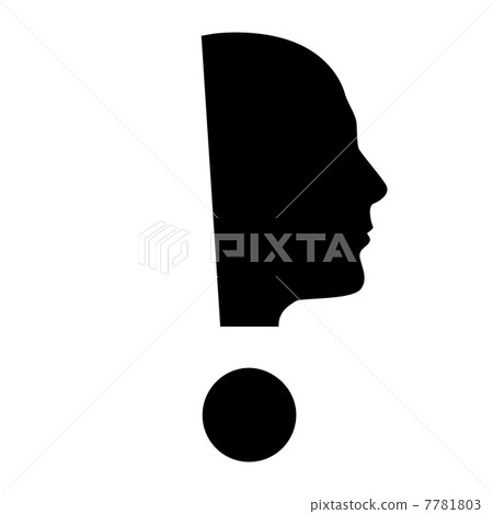 Human face with exclamation mark Human face with exclamation mark 7781803
