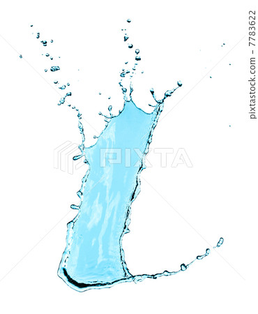 Water splash isolated 7783622