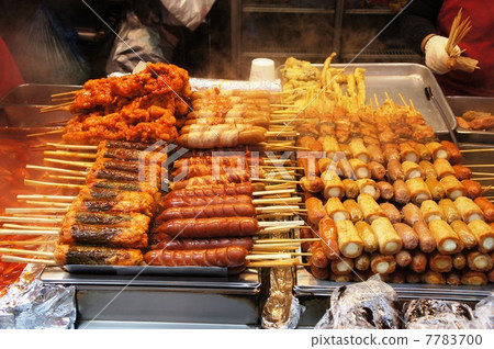 Food stall of Myeongdong, Seoul, Korea Food stall of Myeongdong, Seoul, Korea 7783700