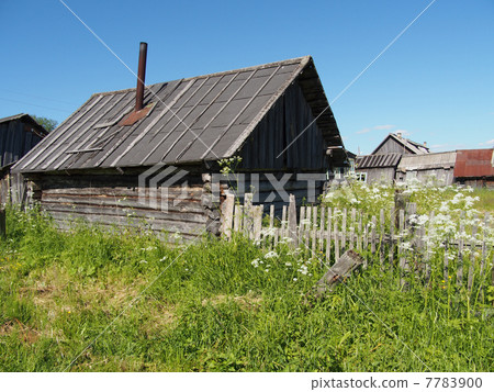 Wooden house in the village Wooden house in the village 7783900