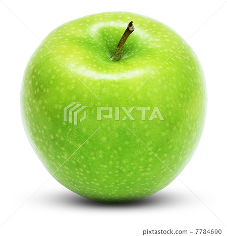 Green apple isolated on white background. Large depth of field. Green apple isolated on white background. Large depth of field. 7784690