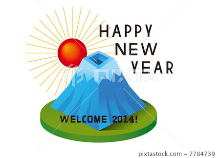 Fuji and the sunrise icon icon Fuji and the sunrise icon icon 7784739