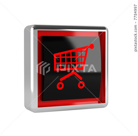 Shopping cart button - Stock Illustration [7784997] - PIXTA