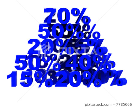 blue percent 7785066