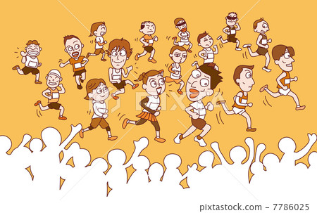 馬拉松賽跑 觀眾 聽眾 7786025