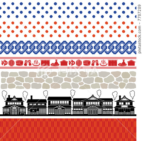 溫泉旅遊廣告例證 溫泉旅遊廣告例證 7787289