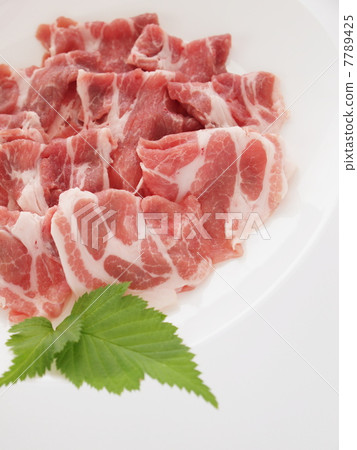 Pork shoulder loin meat 7789425