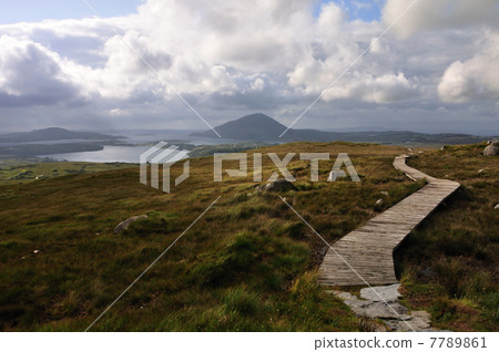 View over Connemara National Park, 7789861
