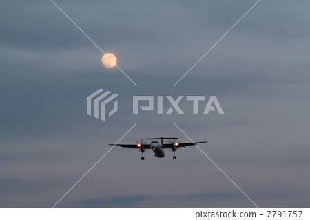 月球和螺旋槳飛機 7791757