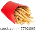 French fries in paper pack. 7792895