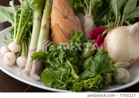 Bamboo shoots and spring vegetables Bamboo shoots and spring vegetables 7793217