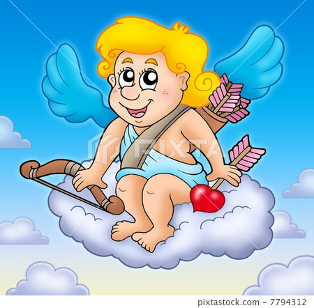 Happy Cupid on sky Happy Cupid on sky 7794312