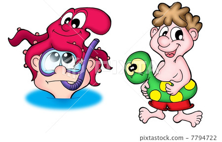 Two swimmers Two swimmers 7794722