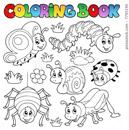 Coloring book cute bugs 1 7795240