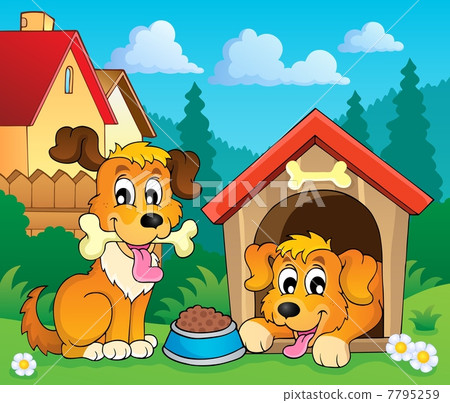 Image with dog theme 3 7795259