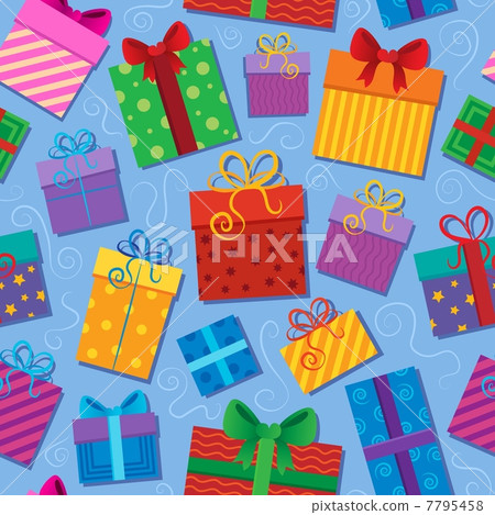Seamless background gift theme 2 7795458