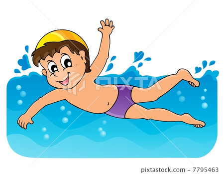 Swimming theme image 3 7795463