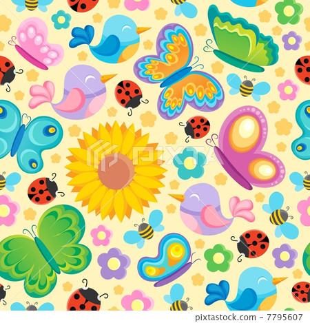 Spring theme seamless background 1 Spring theme seamless background 1 7795607
