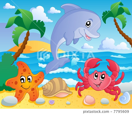 Beach theme scenery 3 Beach theme scenery 3 7795609