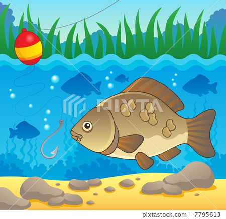 Freshwater fish theme image 2 7795613