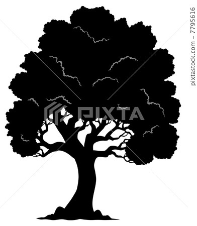 Tree shaped silhouette 1 Tree shaped silhouette 1 7795616